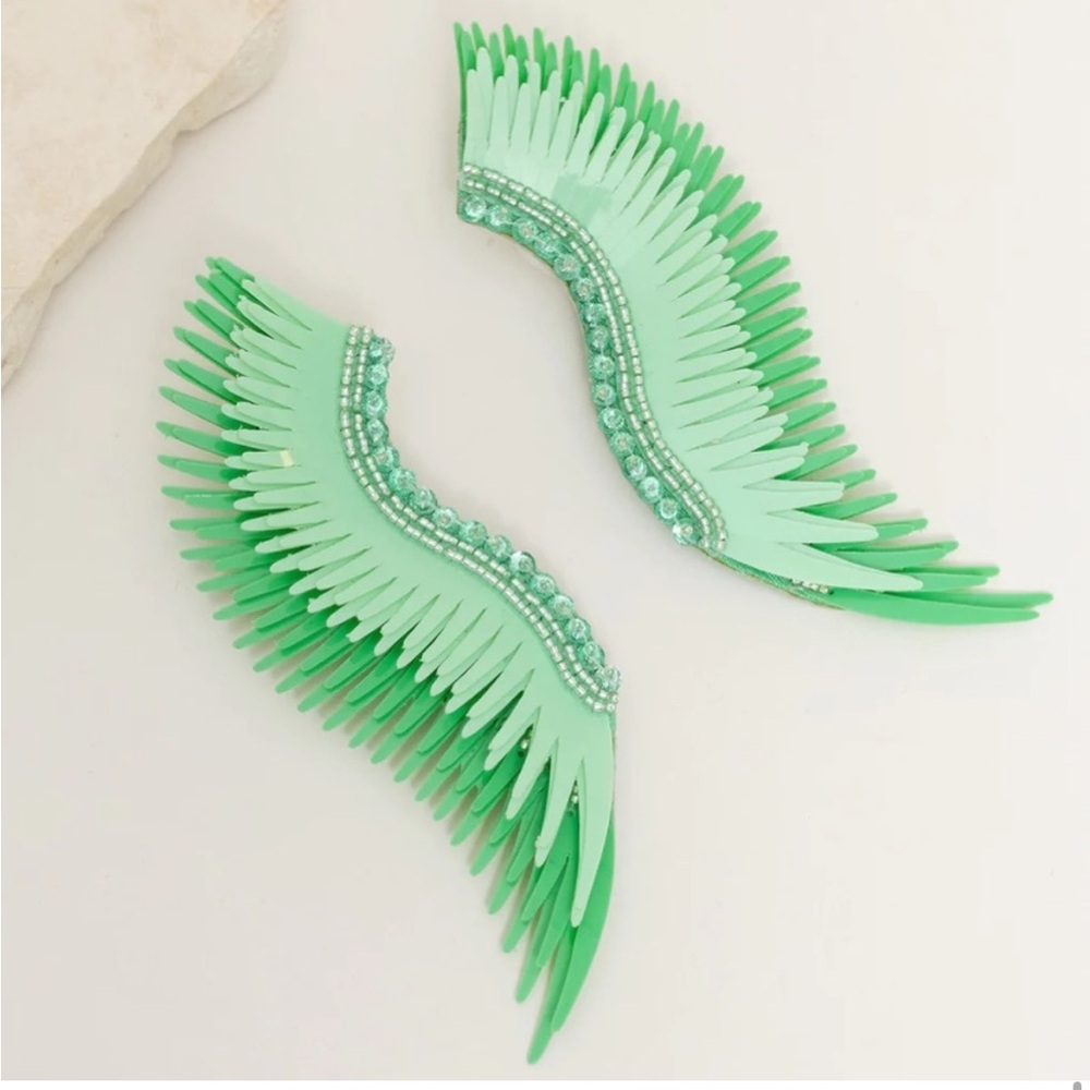 Mignonne Gavigan Green Multi Madeline Earrings NWT